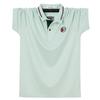 Polo con risvolto da uomo della nuova estate più T-shirt a maniche corte grassa per abbigliamento da lavoro casual