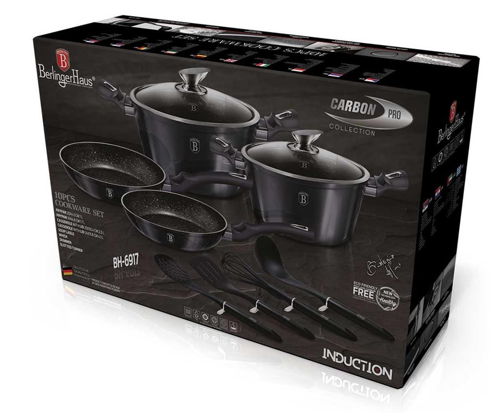 BERLINGERHAUS BH-6917 CARBON PRO COOKWARE SET