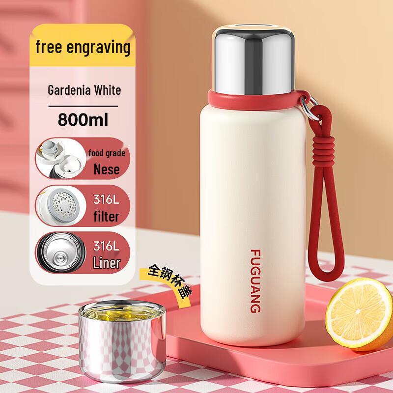 FUGUANG 800ml Portable Insulated Water Bottle
