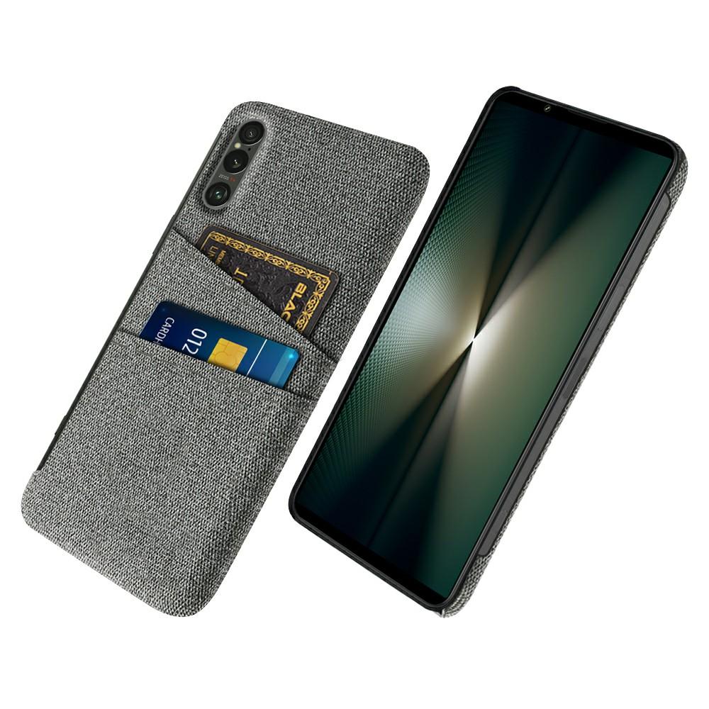 For Sony Xperia 1 VII Case Cloth+Hard PC Phone Cover with Dual Card Slots