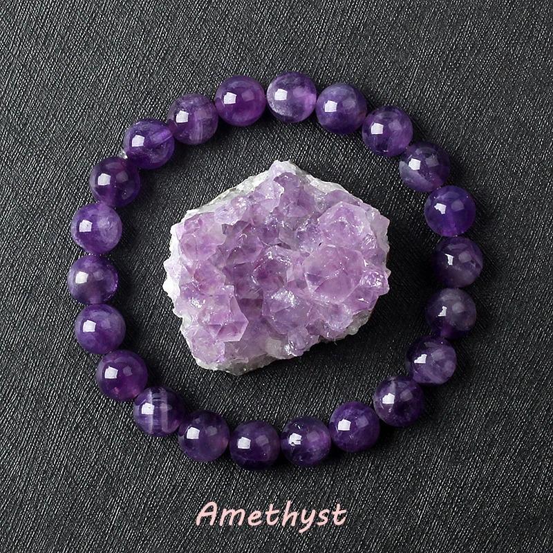 8mm Beads Fluorite Bracelet with Natural Stones Charm Jewelry for Women Yoga Meditation Healing Energy Bangle for Man Gift