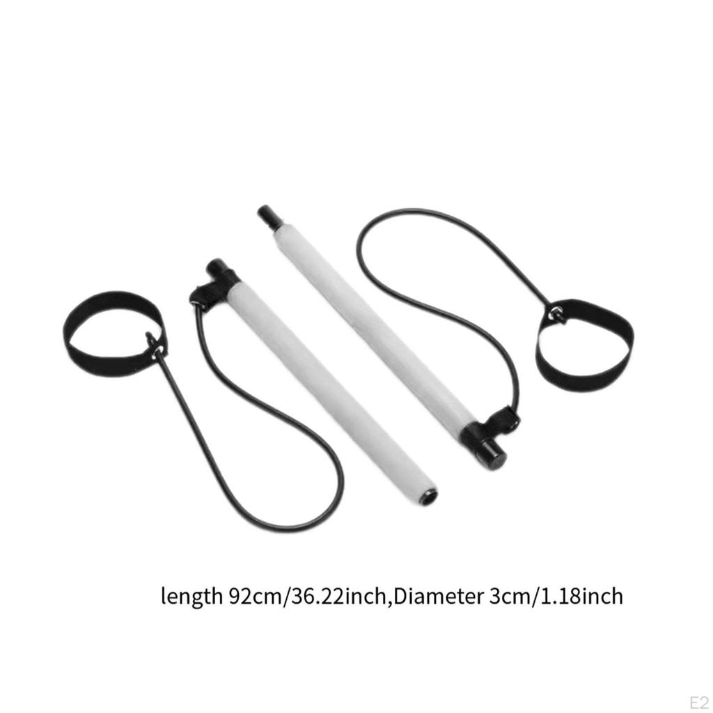 Secțiune Bară Pilates cu Benzi de Rezistență pentru Fitness Acasă