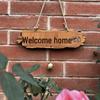 Letrero Colgante Personalizado de Madera Maciza para Puertas de Casa y Jardín
