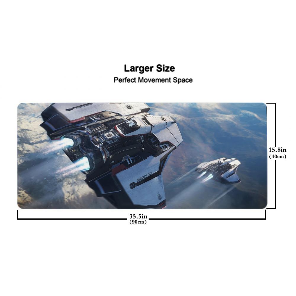 Gra star citizen Podkładka pod mysz 500X1000 mm Duża podkładka pod mysz gamingową Gamer XL Gumowa Otaku Podkładka pod klawiaturę Mata na biurko do laptopa
