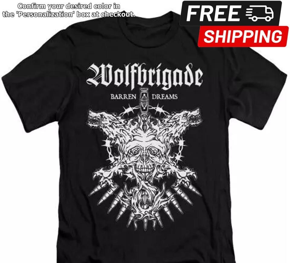 Wolfbrigade barren dreams TShirt Indie Rock Punk Metal Gothic Unisex tee XXXL
