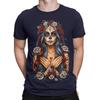 Gothic Sugar Skull Woman Portrait TShirt Dark  Ornate Day of the Dead DT2382