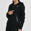 Li Ning Badminton Series Solid Color Printed Logo Zipper Hoodie Fleece Long Sleeve Sweatshirt Women Sweatshirt Black AWDSA04-2