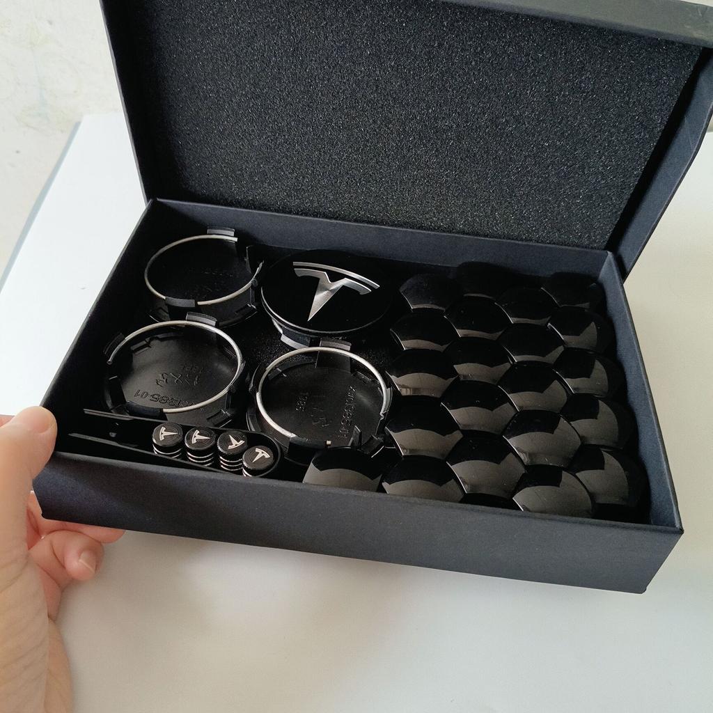 25PCS 29PCS  56/57mm For Tesla Model 3 Y Wheel  Original Car  Center Caps Logo Emblem Rims Hub Cover Caps Badge Accessories