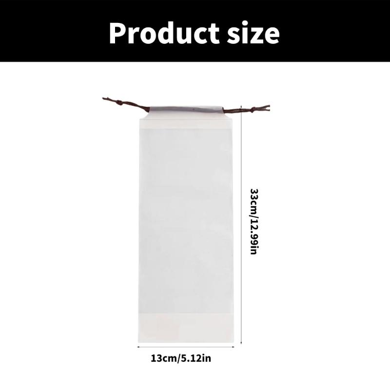 Waterproof Plastic Bag Reusable Travel Umbrellas Drawstring Storage Cover Clear Umbrellas Storage Bags Home Organizers