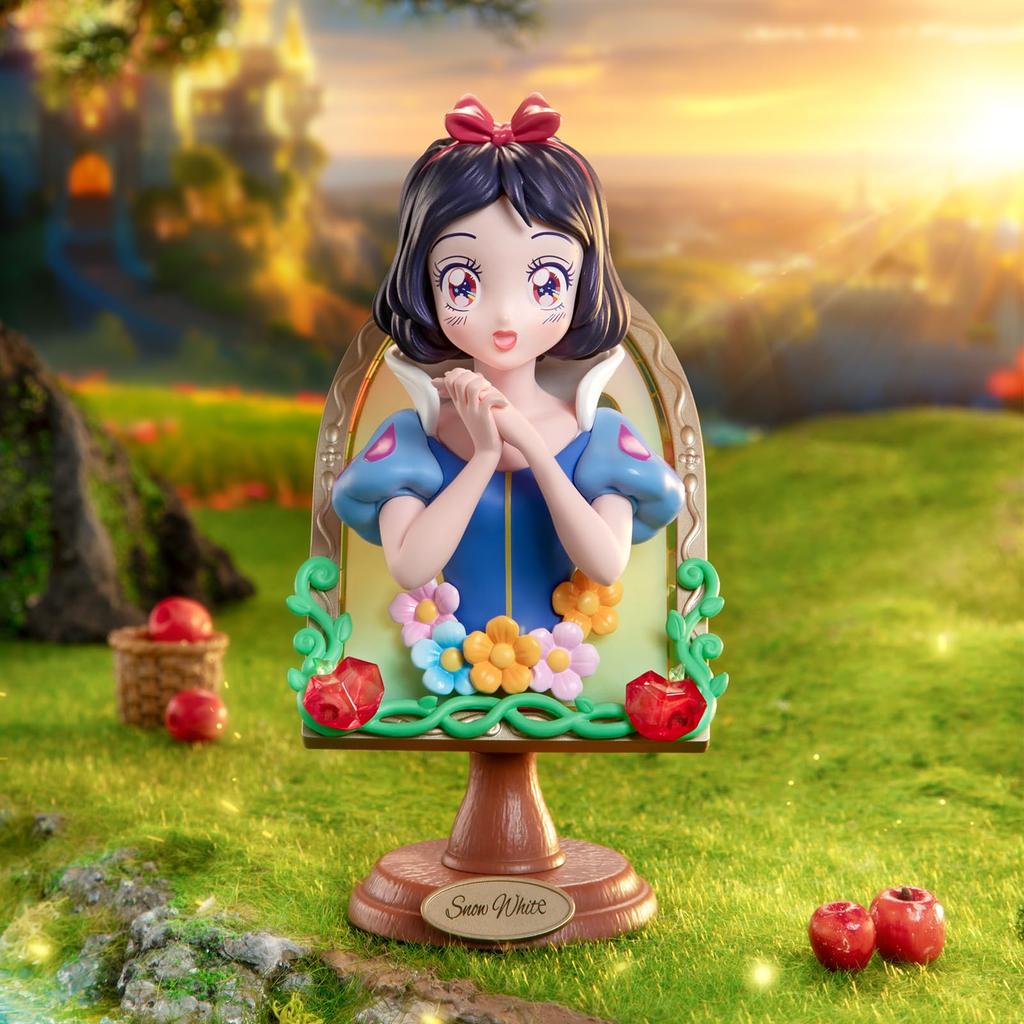 TOP TOY Disney Princess Mirror Series Gachapon Blind Box Figure Soft Vinyl PVC Premium Toy Birthday Gift Cinderella Snow White Ariel Character