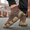 Men's Breathable Knit Running Shoes, A Pair of Men's Outdoor Casual Sneakers for Spring and Summer