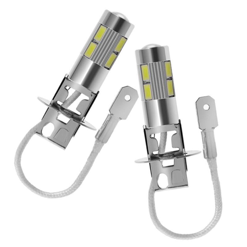 2 szt. Żarówka reflektora samochodowego 12v H3 High Power Led 6000k Xenon Lampa przeciwmgielna Jazdy Drl Lights Żarówki reflektorów