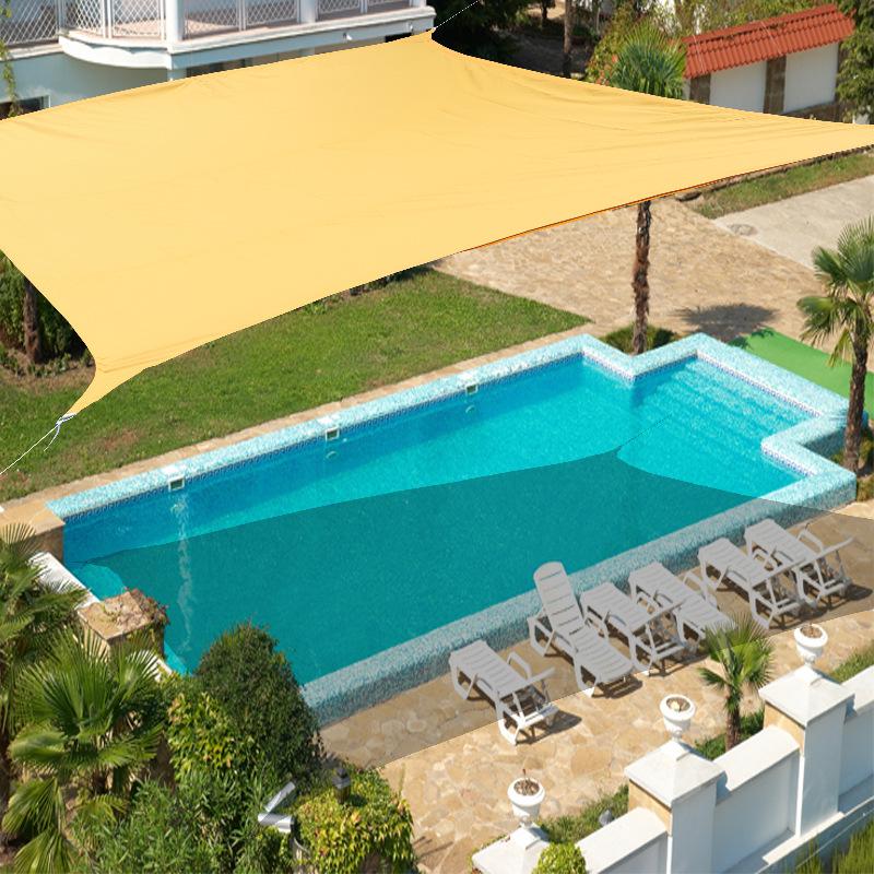 Large premium shade sail waterproof 4x6 beige uv shade cloth