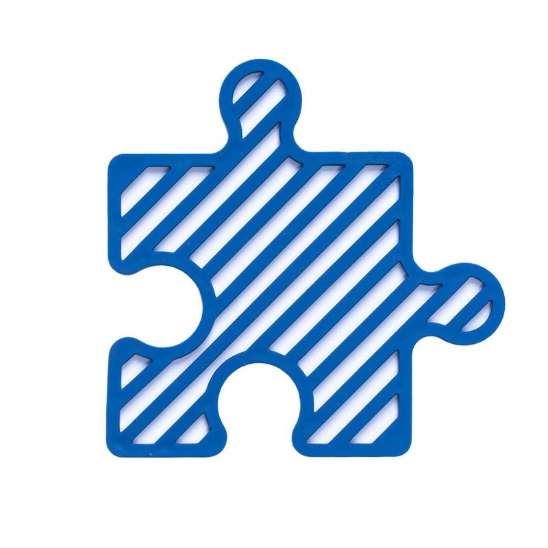 1PCS Silicone Puzzle Coaster Reusable Heat Insulation Anti-slip Coffee Hot Pad Cup Mat Table Protector Kitchen Items Accessories