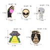 I Want To Believe Alien Spaceship Enamel Brooch
