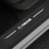 4 Pièces Protecteur de Seuil de Voiture Badge Décoratif Transparent Autocollant 3D Pour Mazda 3 7 8 Atenza Axela 5 6 323 500 RX7 RX8 CX9 CX30 CX7 CX6 CX5