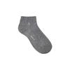 HISS6F113I2_Women's Beige Logo Embroidered Cotton Blend Ankle Socks 3-Piece Set