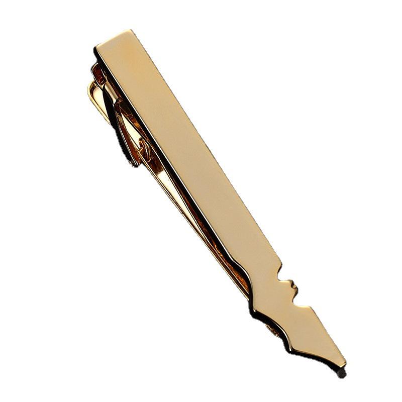 Herren Krawattennadel Kollektion: Goldene Brille, Schlüssel, Anker, Blätter, Schnurrbart, AK, Saxophon, Angelhaken, Pfeife, Kugel, Kragenclips