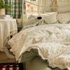 Summer Puff Gauze Quilt 4-Piece Set with Air Conditioning Throw