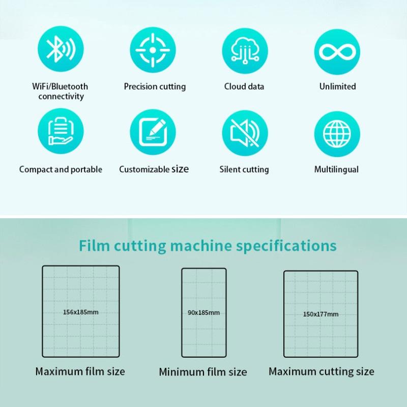 Mini Portable Intelligent Film Cutter New Design Auto Hydrogel Screen Protector Cutting Machine for Mobile Phones