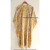 Women Summer Cotton Hippie Sleepwear Floral Print Gold Long Maxi Caftan Dress CKFTN-SCRN-FULL-BUYIT-083