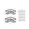 Black bathroom storage rack without punching bathroom triangle storage rack wall mounted shampoo and washbasin storage supplies