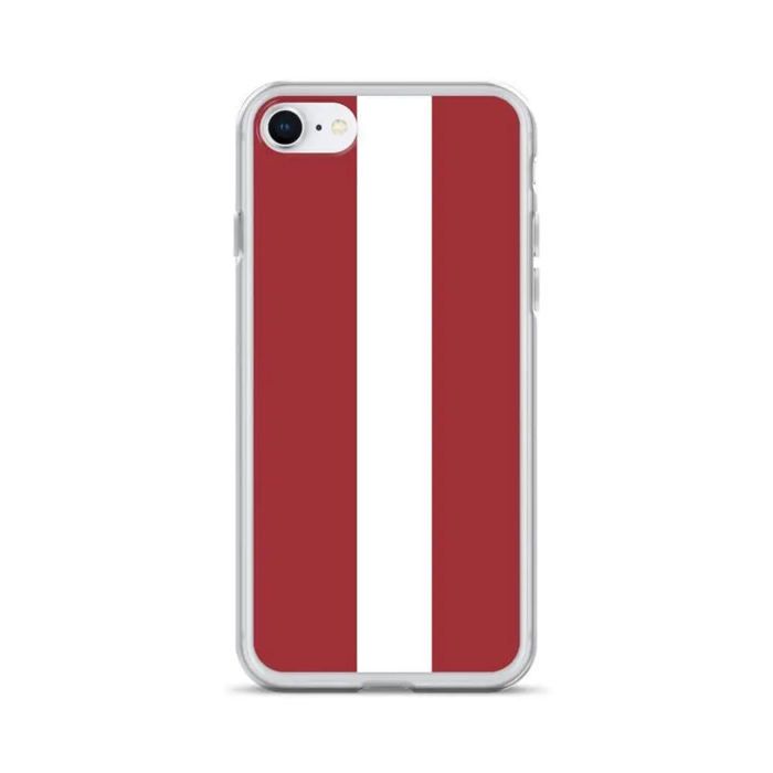 Coque iPhone - Drapeau De La Lettonie - iPhone 6 - Silicone Souple - Design Fin Et Léger