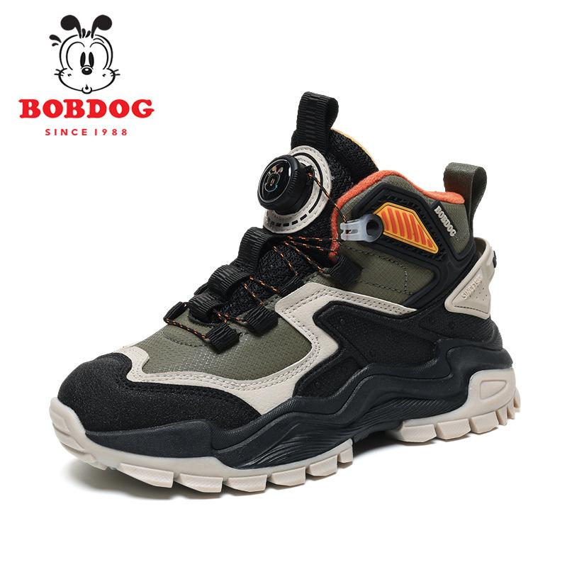 

Babu Bean classmate boys cotton shoes 2025 new winter children s sports shoes waterproof and non-slip rotating button cotton boots 40