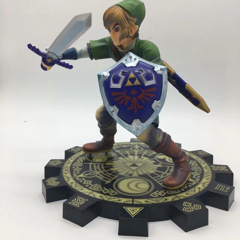 Bandai The Legend of Zelda Skyward Sword PVC Action Figure 1/7  Toy Zelda Link Figurine Collectible Model Toy Send A Necklace