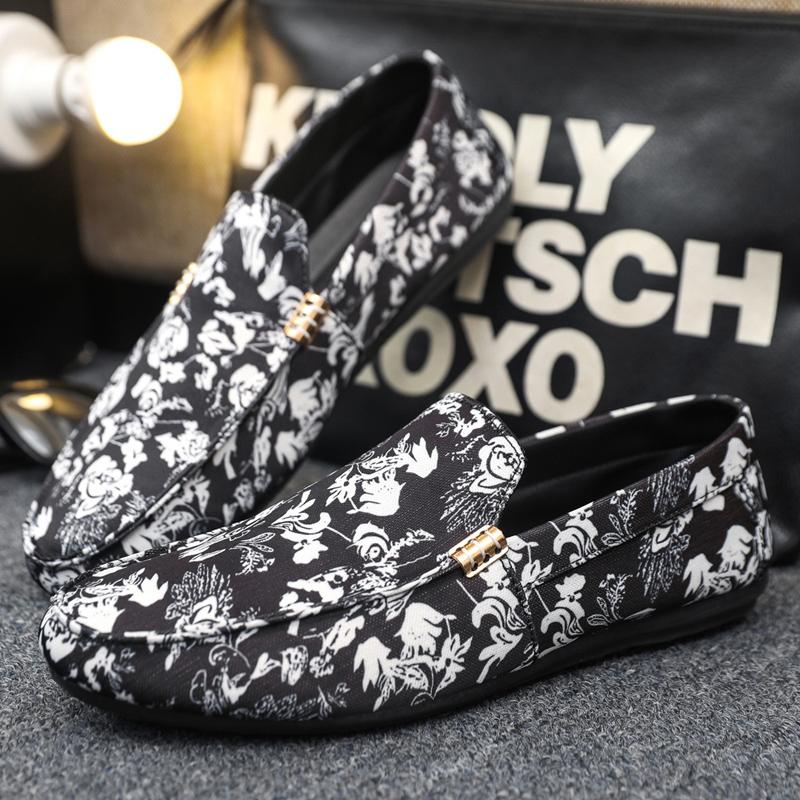 

YRZL Лоферы Слипоны Мужские 2025 Большой Размер Повседневная Обувь Противоскользящая Обувь для Вождения и Ходьбы Легкая Дышащая Мужская Комфортная Обувь 44 красный