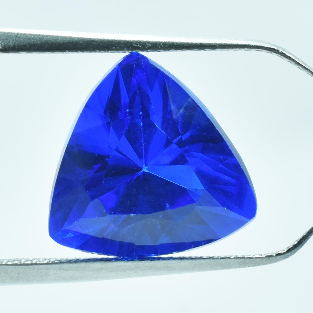 Natural Blue Tanzanite Loose Gemstone 6.70 Ct Tanzanian Trillion Shape for Jewelry Making and Crafts