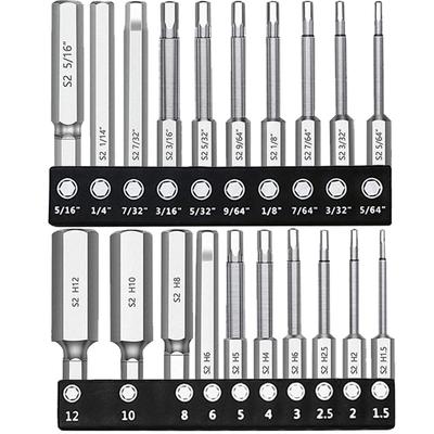 Bestgle Schraubendreher Bit Sechskantschlüssel Sechskant Sechskant Bit 60mm Sechskant Präzisions Magnetisch Torx Schraubendreher Reparatur Sechskant Bit Halter für Schraubenanzug Schlag und
