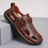 Hot Sale Summer Men's Sandals Outdoor Men's Beach Sandals Handmade Leather Roman Sandals Fashion Men Water Trekking Sandals