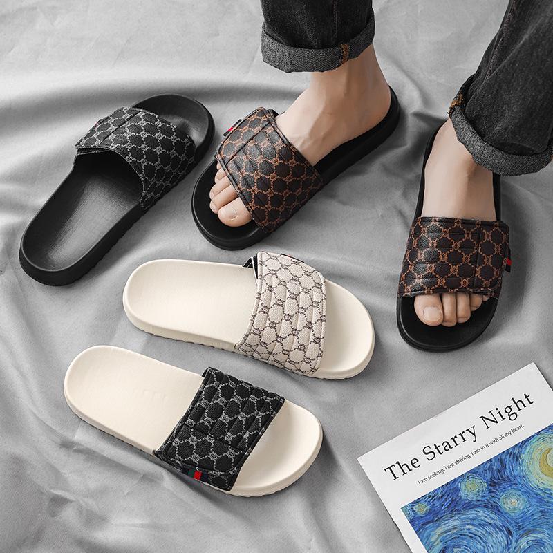 Men's Adjustable Trendy EVA Slippers: High-End, Indoor/Outdoor Summer Style with Magic Tape