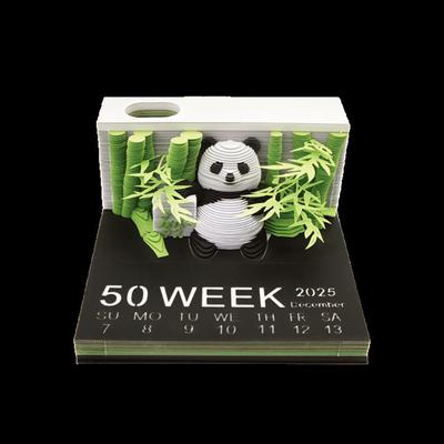 2025 3D Animal Calendar Creative Design Calendar Novelty Gift Home Decoration Practical Calendar