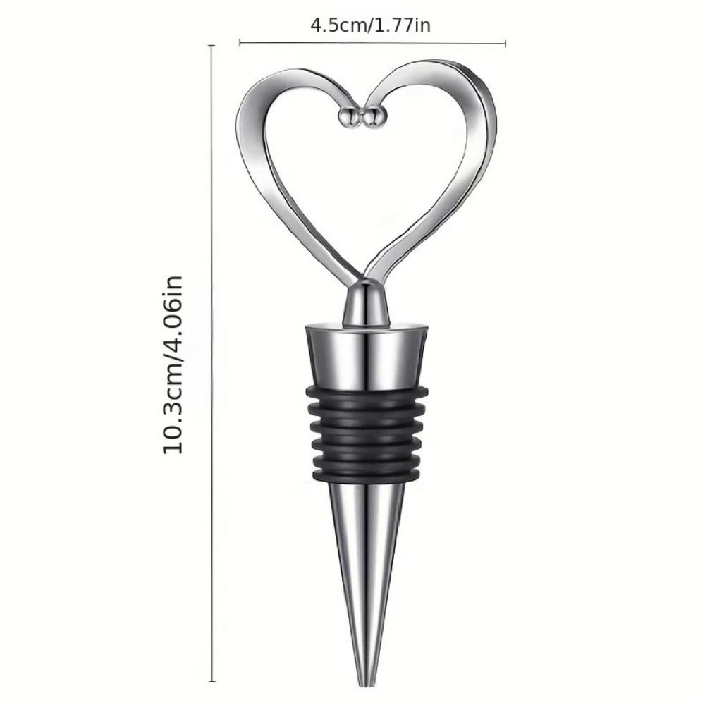 Keeping Beverages Fresh Wine Stopper Reusable Bottle Corkscrew Durable Metal Wine Corks  Valentines