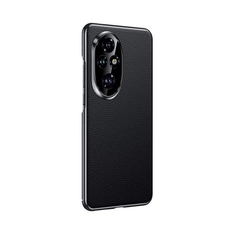 Suitable for Honor 200pro Mobile Phone Case Business 100por Anti-fall Lens Full-inclusive High-end Leather Case for Men and Women