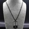 1 Set Gothic Klingenrasierer Anhänger Halsketten Herren Schwarz Goth Mann Kette Halskette