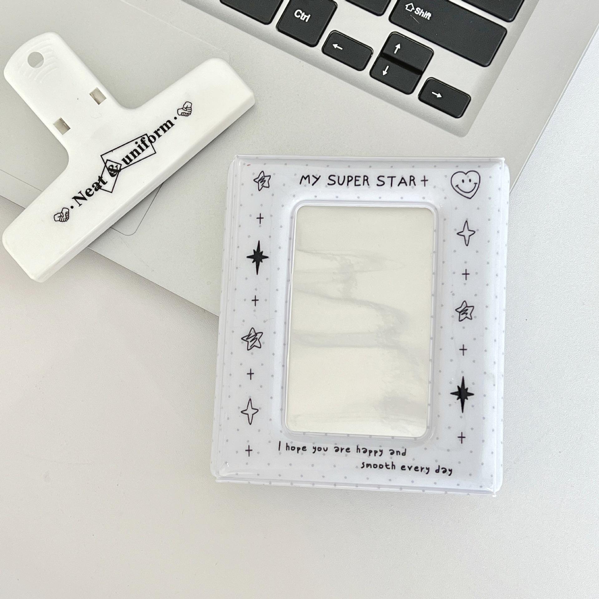 

Kawaii Cartoon Star Idol Kpop Po Card Holder Book Cute Po Album Protective Display Pocard Protective School Stationery