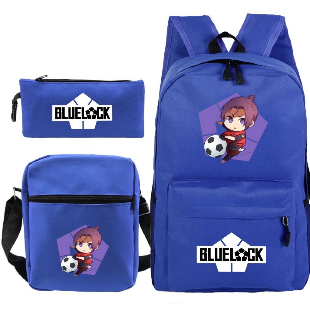 Japanese Cartoon Peripheral Printing Children'S Schoolbag, Primary And Secondary School Student Stationery Set, Shoulder Backpack Three-Piece Set