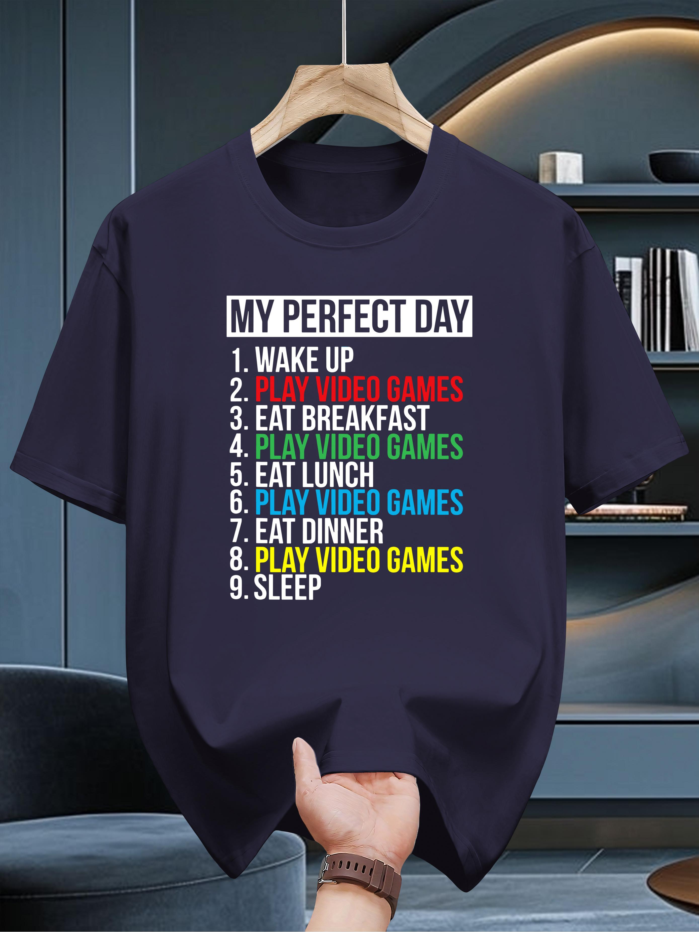 

Graphic T-shirt - My Perfect Day Gaming Theme S