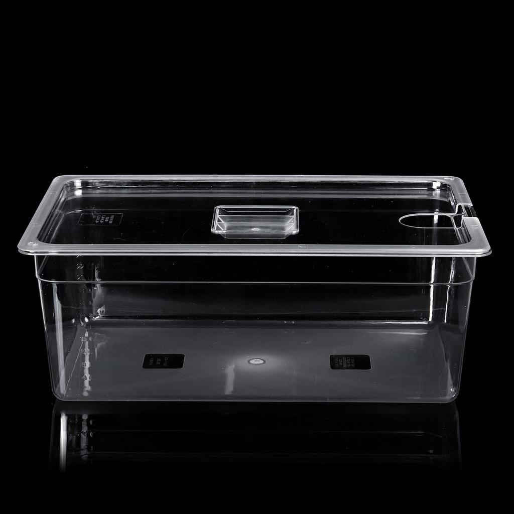 11L 11 Liter Water Tank Bath for Circulator Sous Vide Culinary Immersion Slow Cooker Cooking Tools Sous Vide Container with Lid