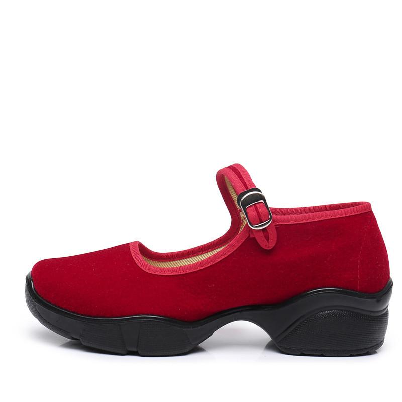 New Old Beijing Cloth Shoes Mom Dance Shoes Hotel Etiquette Service Work Shoes Polyurethane Sole Women's Shoes