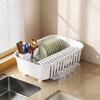 Countertop Dish Drying Rack, Kitchen Storage Rack, Household Dish And Bowl Storage Rack, Multi-functional Storage Basket, Draining Basket.