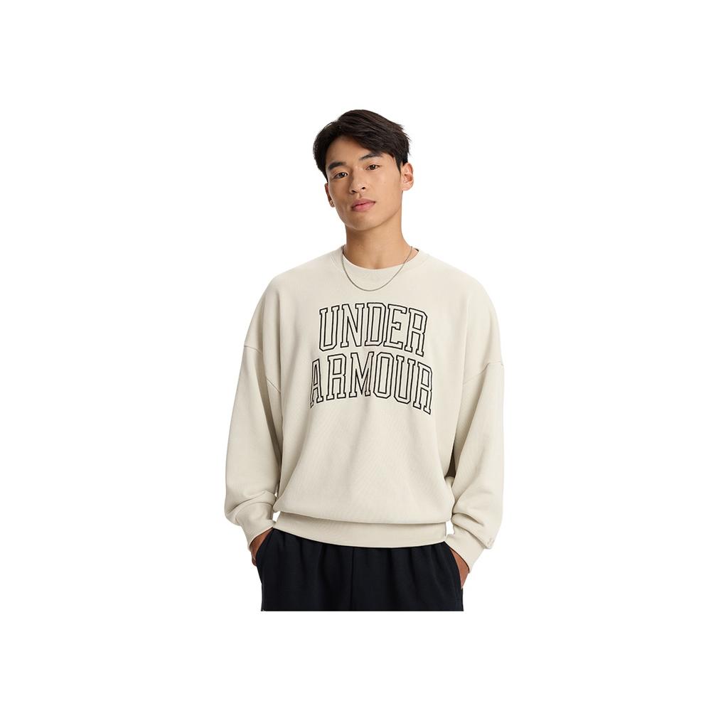 Under Armour Rundhals American Casual Outdoor Einfaches Sweatshirt Herren Sweatshirt Beige 1386548-110