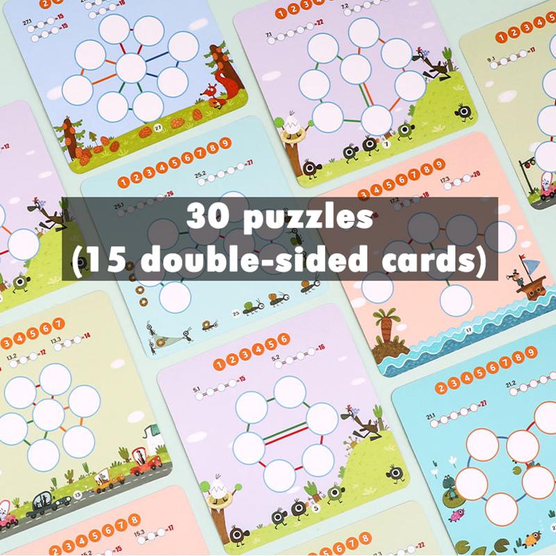 Math Game Counting Educational Toys for Children Arithmetic Logical Thinking Magnetic Number Matrix Calculation Board Games Toys