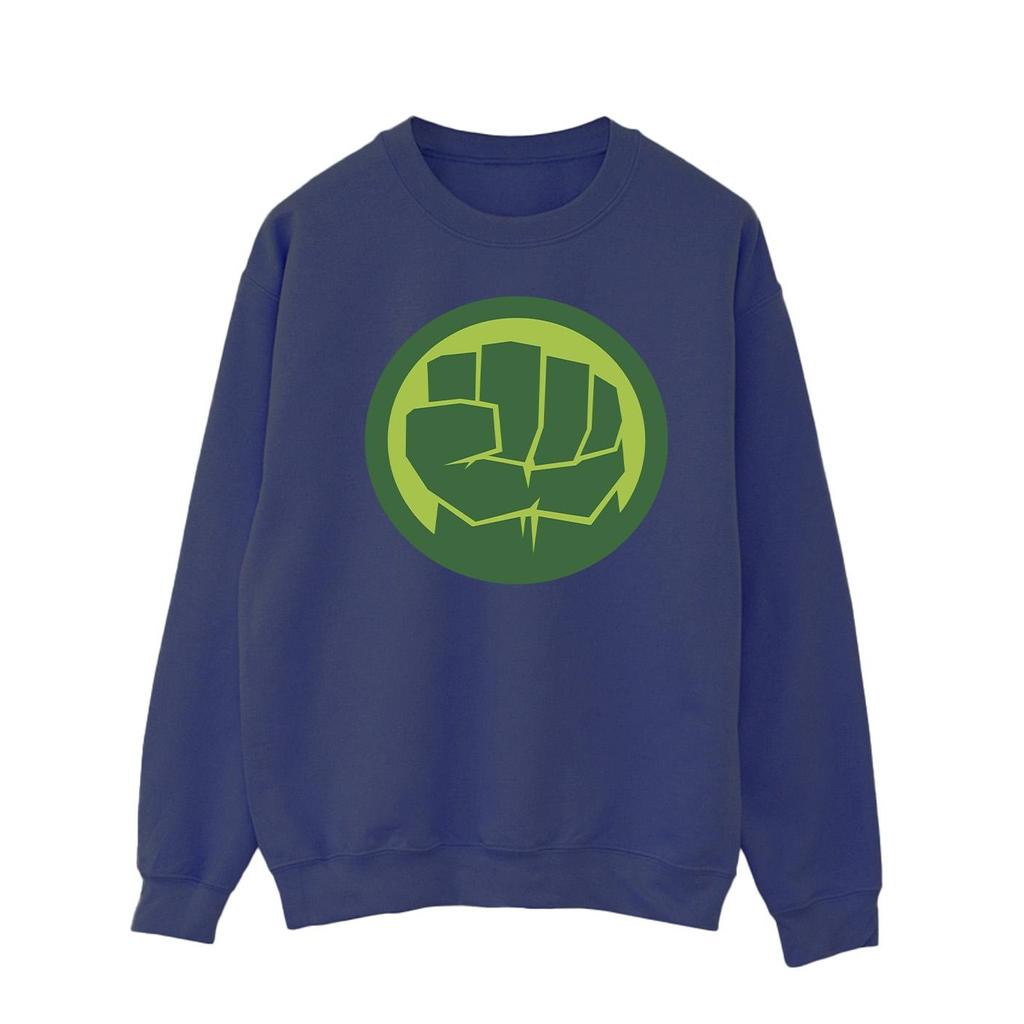 Marvel Mens Hulk Chest Logo Sweatshirt