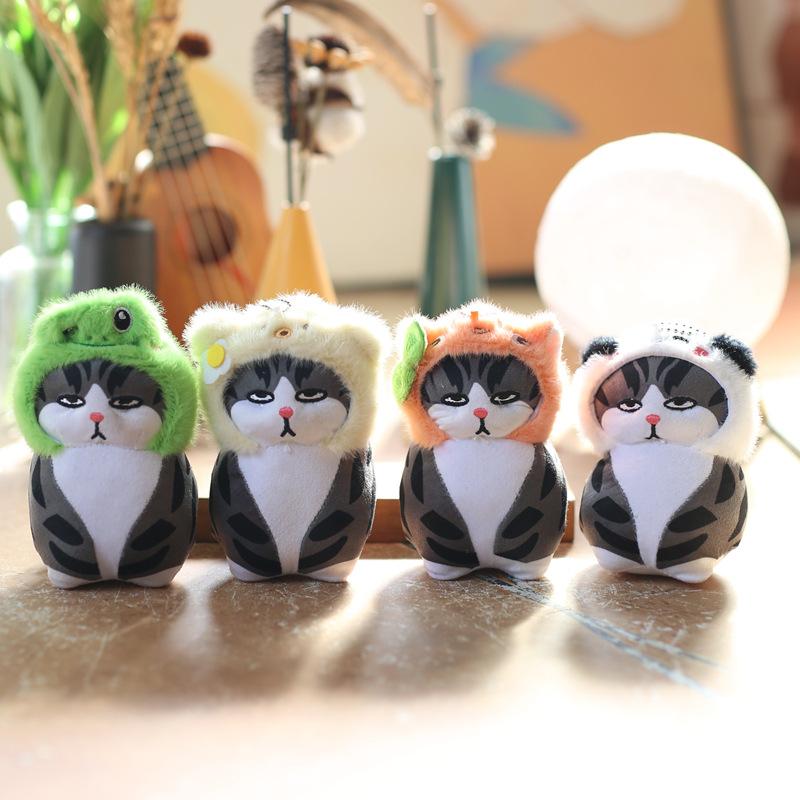 Niedliche süße Katze Anhänger Plüsch Spielzeug Puppe Kätzchen Tasche hängen Schlüsselanhänger Puppe Puppe