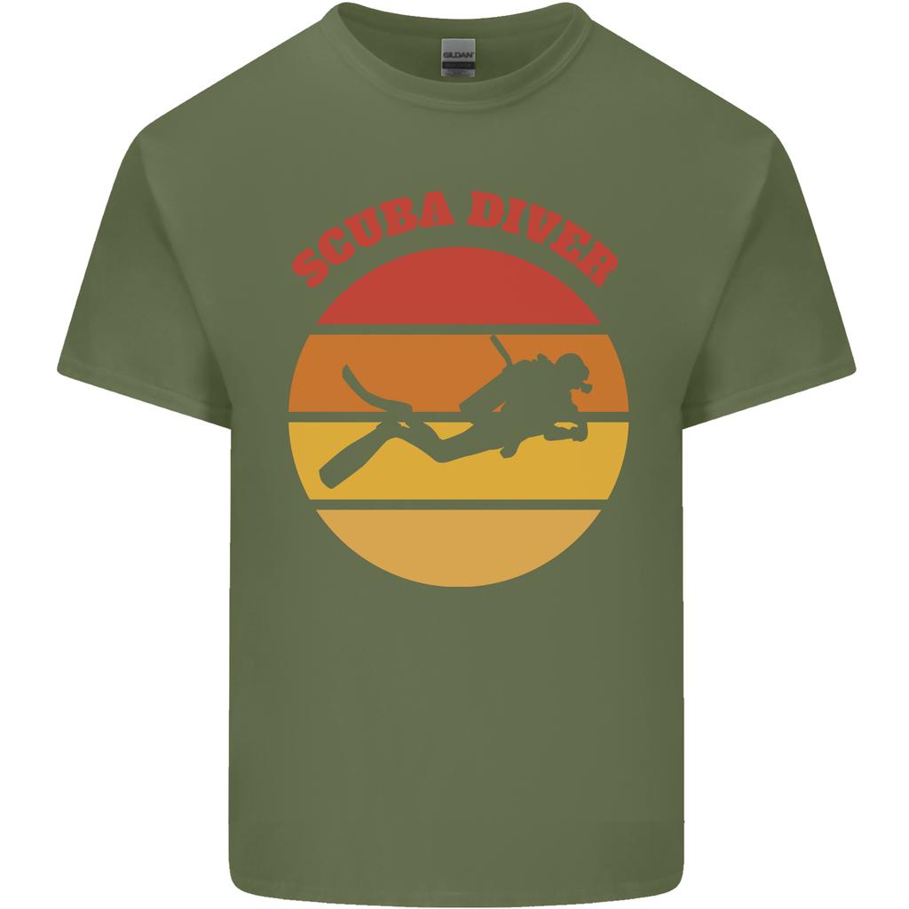 Scuba Diver Silhouette Unisexs Light Cotton TShirt