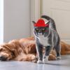 Cowboy Dog Cat Hat Pet Costume Supplies Premium Non-Woven Material Adjustable Strap for Western Theme Party Graduation